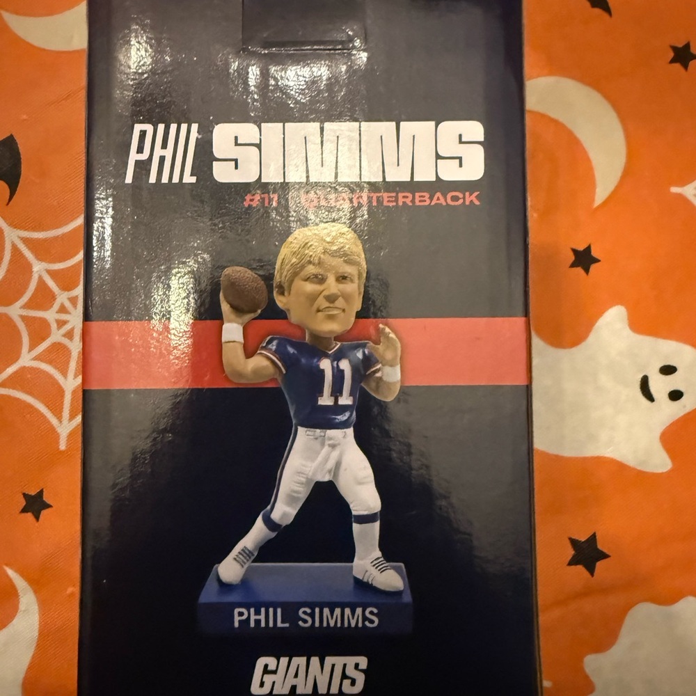 NFL Phil Simms Quarterback Figurine - Blue and White